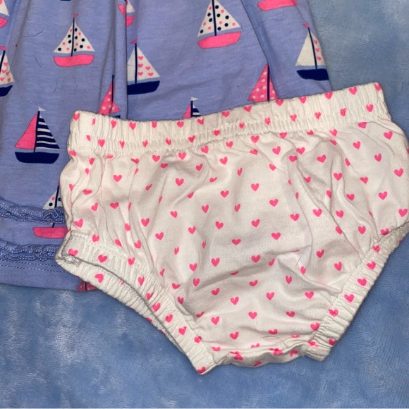 Koala baby girl polka dot and sail boats matching set - Picture 3 of 6